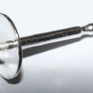 Ohrstecker mit Platte und Stift Ø  5,00mm Silber 925/-