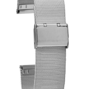 RF Metallband Milaneise 22mm, weiß