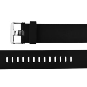 RF Silikonband schwarz 22mm