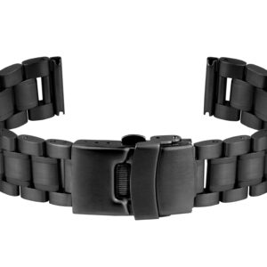 RF Massiv Metallband schwarz 22mm