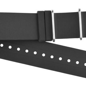 Nato Silikonband schwarz 22mm