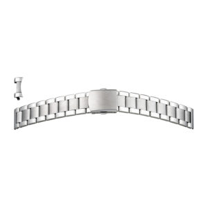 Metallband Edelstahl 22-22mm massiv, mit wechselbaren Anstoß - per Hand verkürzbar