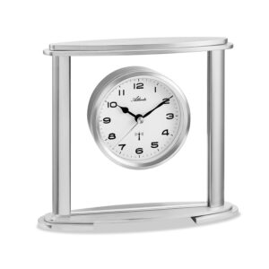Atlanta 3092/19 Funk-Tischuhr silber