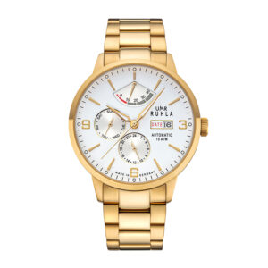 Uhren Manufaktur Ruhla - Armbanduhr Automatik - gold-weiß