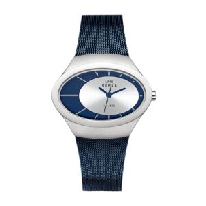 Uhren Manufaktur Ruhla - Armbanduhr Style/Trendline - blau/silber