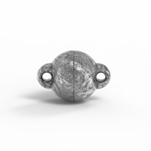 Magnetschließe Langer Kugel 925/ antik eismatt Ø 6,0 mm