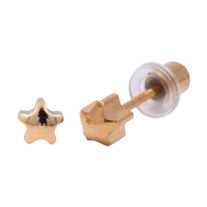 Ohrlino Erstohrstecker Stern 4mm, gelb