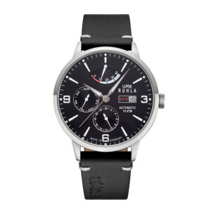 Uhren Manufaktur Ruhla - Automatik-Uhr mit Gangreserve - schwarz - made in Germany