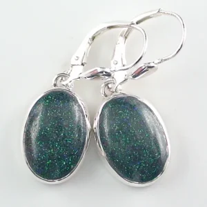 Fairy Boulder Opal Ohrringe 3,12 ct. + 3,29 ct. aus 935er Silber