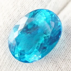 17,99 ct. Blau Topas aus Brasilien – Edler Oval-Schliff in London Blue