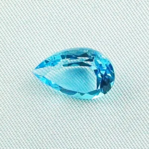 6,98 ct Blautopas Tropfenschliff Blauer Edelstein Schmuckstein