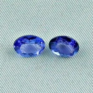 Tansanit Pärchen mit zus. 3,00 ct für Ohrringe Edelsteine