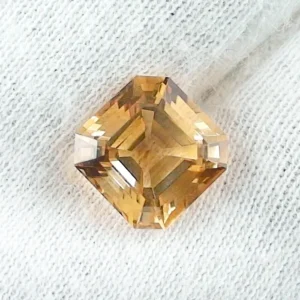 4,61 ct. Citrin Goldgelb - Octagon Asher Cut Edelstein