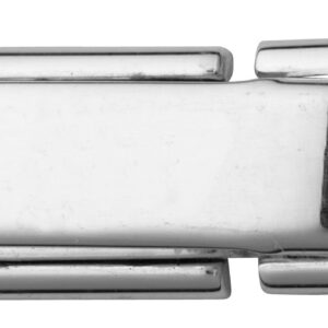 Ziehschloß Silber 925/- 9,0/8,0mm weiß poliert