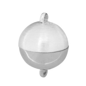 Magnetschließe Silber/Palladium 925/- matt/PD-poliert, Kugel Ø 9,00mm
