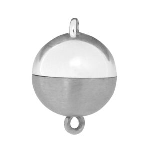 Magnetschließe Silber/Palladium 925/- poliert/PD-matt, Kugel Ø 9,00mm