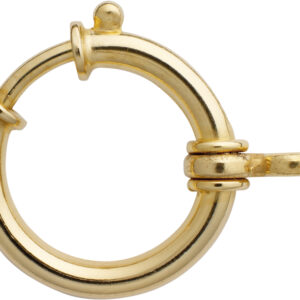 Federring Gold 750/-Gg Ø 20,00mm mit Bund und einem Rollo massiv