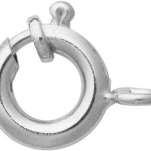 Federring Silber 925/- Ø 7,00mm mit Bund