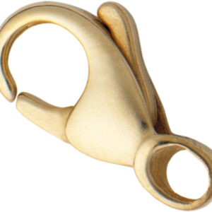 Karabiner gewölbt Gold 585/-Gg 11,00mm gegossen leicht
