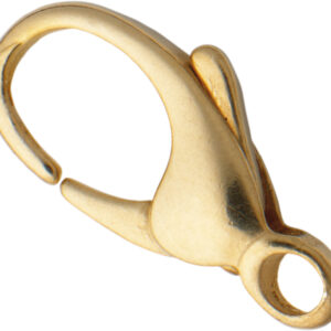 Karabiner gewölbt Gold 333/-Gg 15,00mm gegossen leicht