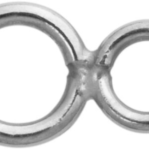 Doppelöse Silber 925/- Ø 3,50/4,50mm