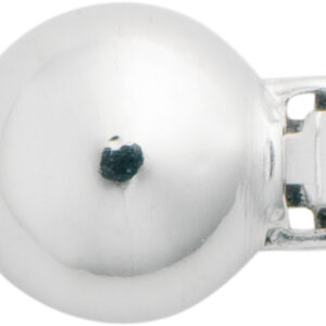 Kugelschließe einreihig Silber 925/- rhodiniert, poliert, Kugel Ø 6,00mm