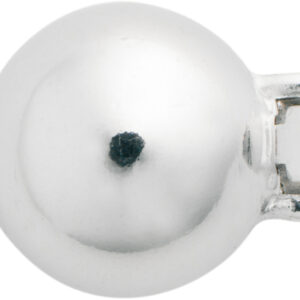 Kugelschließe einreihig Silber 925/- rhodiniert, poliert, Kugel Ø 8,00mm