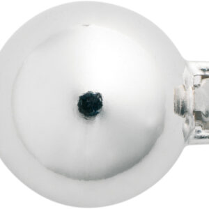 Kugelschließe einreihig Silber 925/- rhodiniert, poliert, Kugel Ø 10,00mm