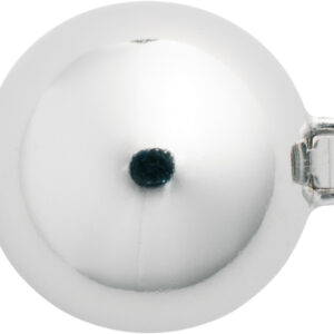 Kugelschließe einreihig Silber 925/- rhodiniert, poliert, Kugel Ø 15,00mm