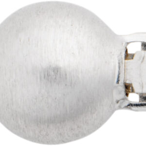 Kugelschließe einreihig Silber 925/- mattiert, Kugel Ø 6,00mm