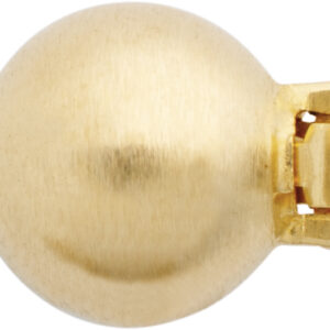 Kugelschließe einreihig Gold 585/-Gg mattiert, Kugel Ø 8,00mm