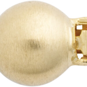 Kugelschließe einreihig Gold 585/-Gg mattiert, Kugel Ø 6,00mm