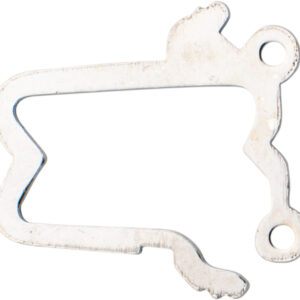 Hakenschnäpper Silber 925/- 2-reihig, L 8,00 x B 8,00mm