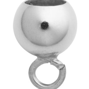Kapsel Silber 925/- Außen Ø 7,00mm mit kleiner Öse, offen
