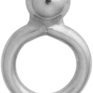 Kapsel Silber 925/- Außen Ø 2,50mm mit großer Öse, geschlossen