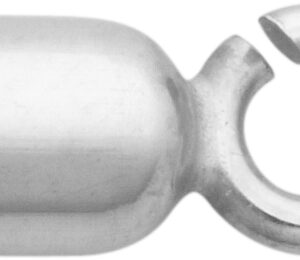 Kapsel Silber 925/- Innen Ø 3,00mm mit kleiner Öse, offen