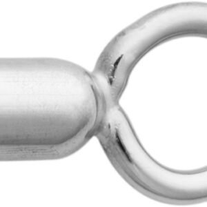 Kapsel Silber 925/- Innen Ø 2,00mm mit großer Öse, geschlossen