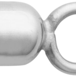 Kapsel Silber 925/- Innen Ø 4,00mm mit großer Öse, geschlossen