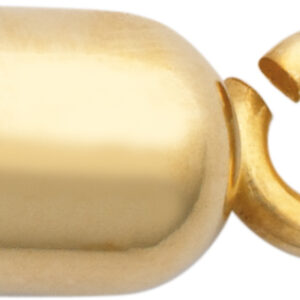 Kapsel Gold 585/-Gg Innen Ø 4,00mm mit kleiner Öse, offen