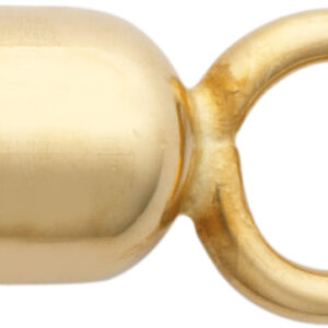 Kapsel Gold 585/-Gg Innen Ø 4,00mm mit großer Öse, geschlossen