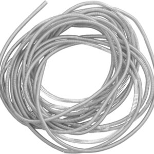 Perlspirale Metall/weiß Ø 1,20mm -2 m versilbert