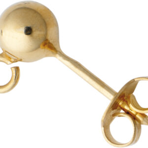Ohrstecker mit Kugel Ø  5,00mm und Öse Gold 333/-Gg