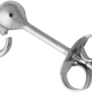 Ohrstecker mit Kugel Ø  3,00mm und Öse Silber 925/-
