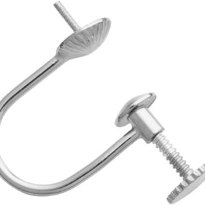 Klemmschraube Silber 925/- mit Perlschale Ø 5,00mm