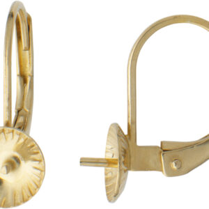 Brisur mit Perlschale Ø 6,00 mm Gold 585/-Gg
