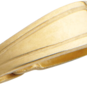 Schlaufe Gold 585/-Gg 8,10mm zum Einhängen geriffelt