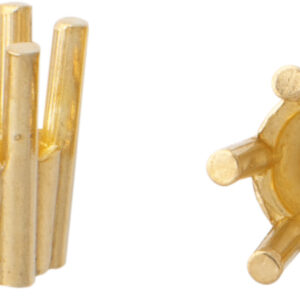 Chaton konisch Gold 585/-Gg Ø 4,10mm , Höhe 5,70mm mit 6 Stotzen