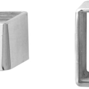 Zargenfassung Carree Silber 925/- 4,00x4,00mm, Höhe 3,50mm