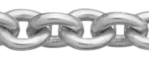 Ankerkette rund Silber 925/- 1,90mm, Drahtstärke 0,50mm