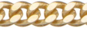 Flachpanzerkette flach Gold 585/-Gg 1,70mm, Drahtstärke 0,50mm